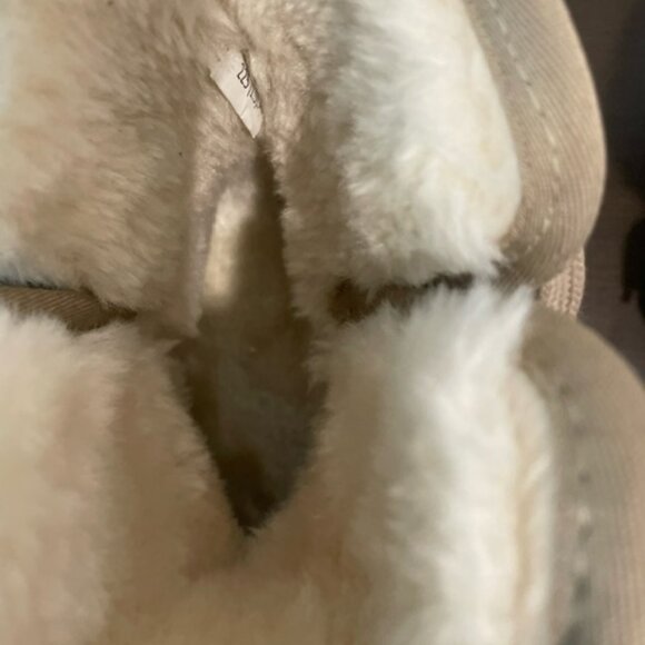 BEAU TODAY shearling/suede boots, camel color, platform bottom 35 EUC - Picture 5 of 7